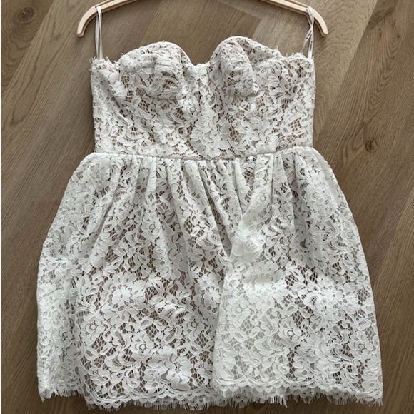 Watters Tart Mini Dress White Size 2 - Picture 2 of 5